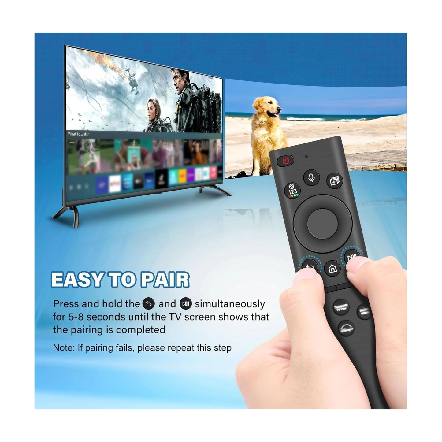 Samsung Smart TV BN59-01385A Solar Voice Remote (2021-2022)