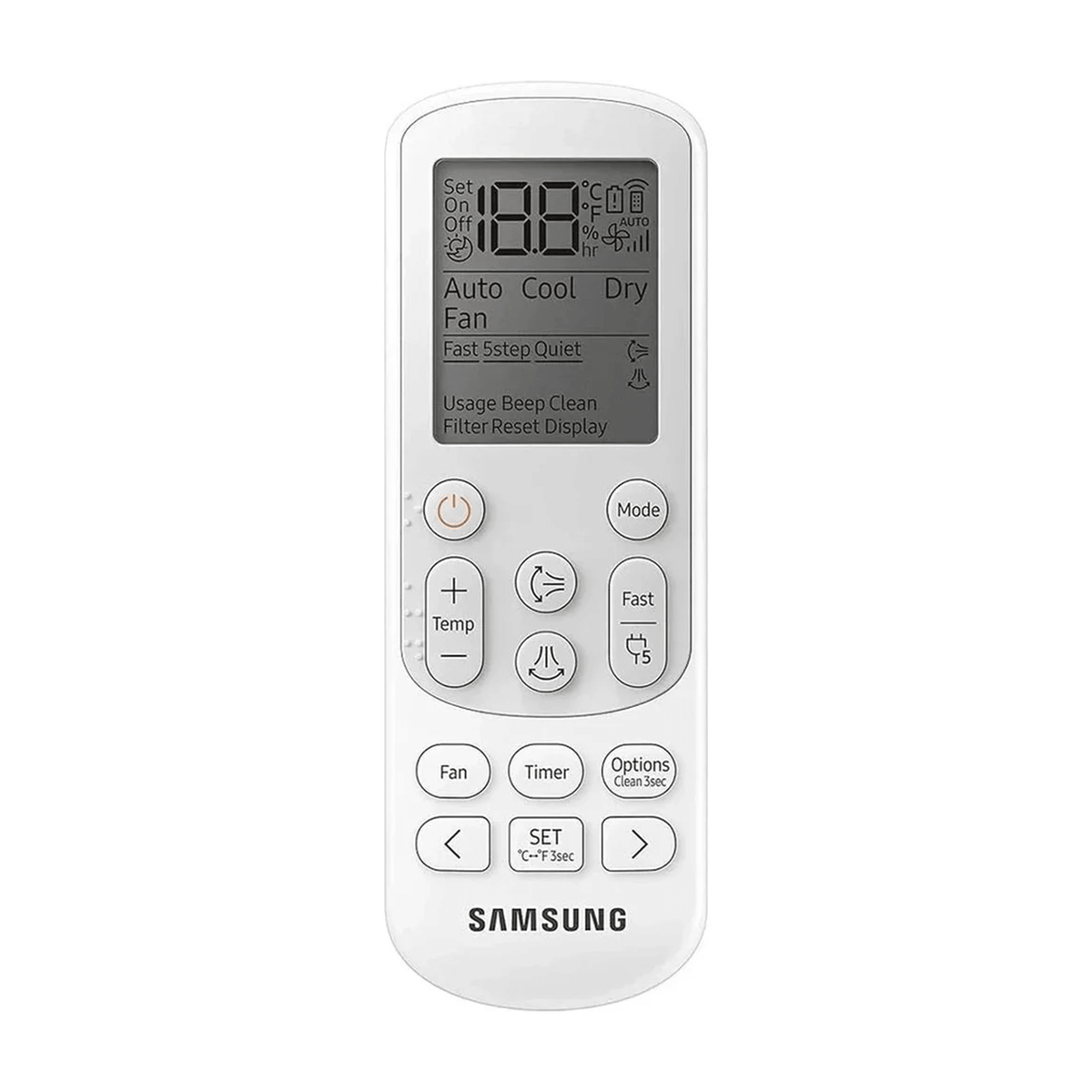 Samsung 5-in-1 Convertible Inverter Split AC AR12AY4YAWK Replacement Remote