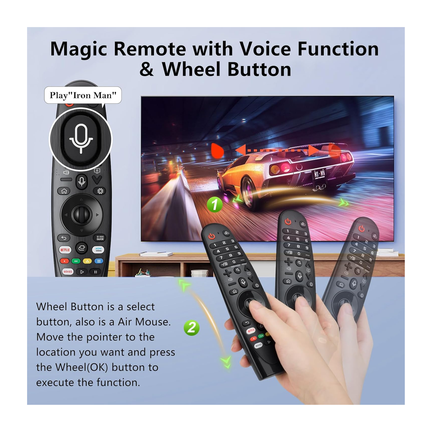 LG Magic Remote MR20GA Voice Remote Control (2020-2023)