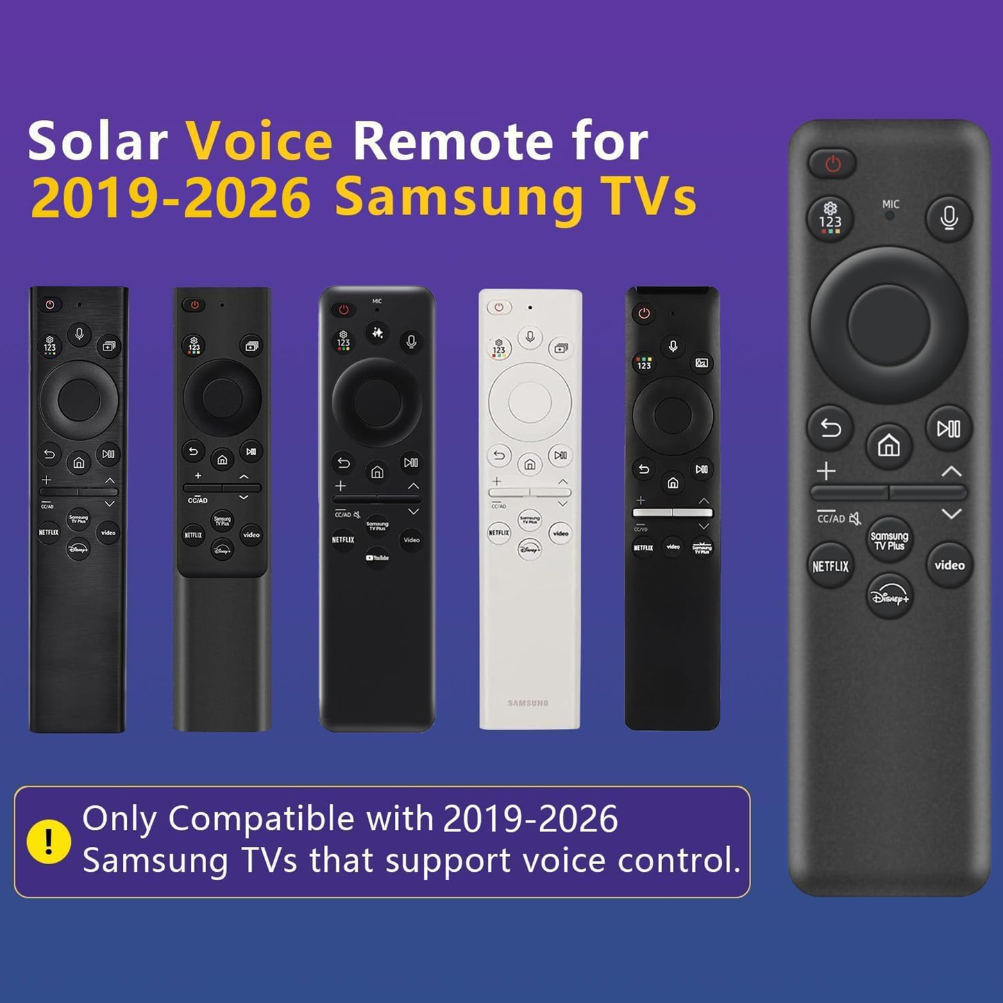 Samsung Crystal 4K Vista Pro UA43UE86AFULXL Voice Remote (Solar)