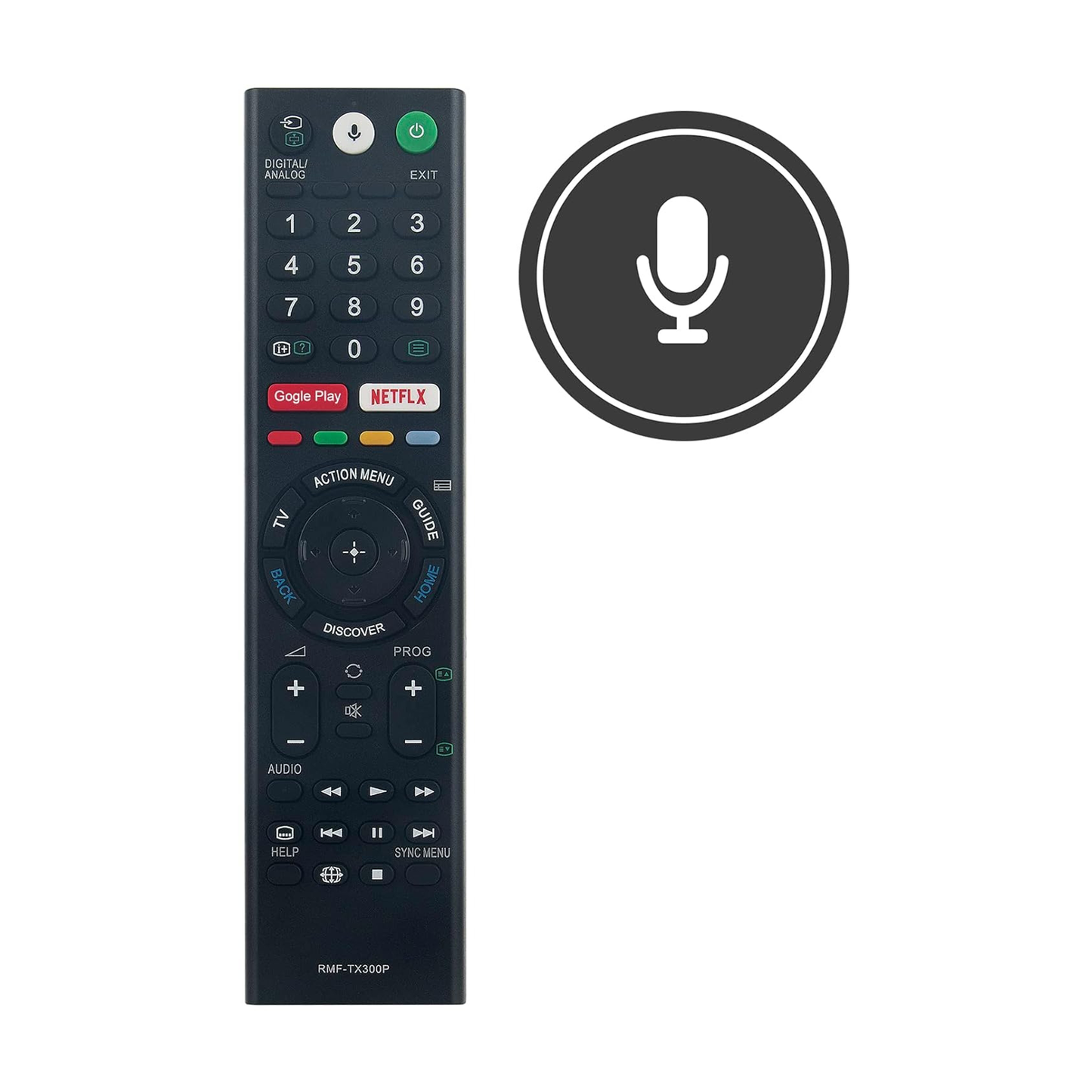 Sony Bravia RMF-TX200P Voice Remote for 4K Android TV (2016-2020)