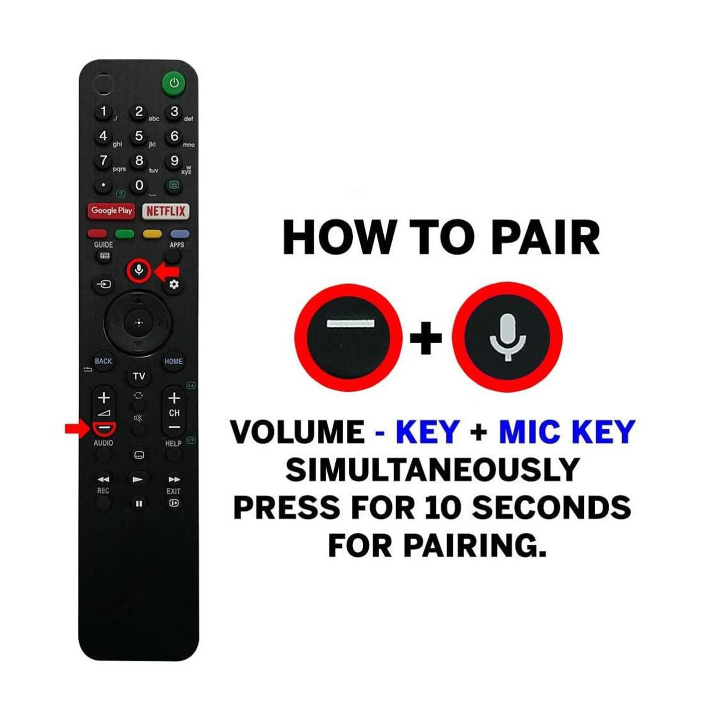 Sony Bravia RMF-TX500E Android TV Voice Remote (Bluetooth)