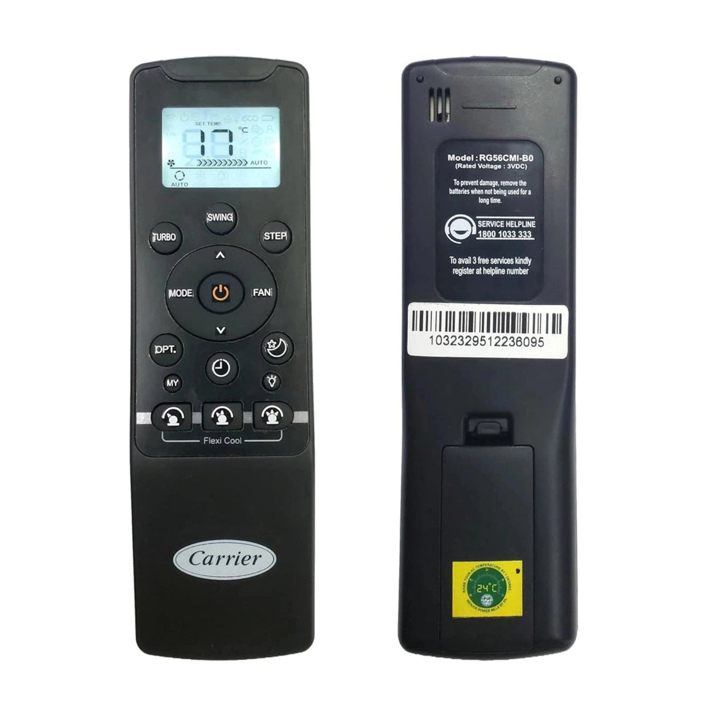 Original Carrier Flexi Cool RG56CMI-B0 AC Remote