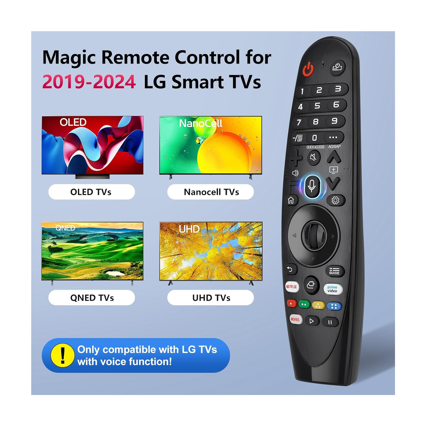 LG Magic Remote MR20GA Voice Remote Control (2020-2023)