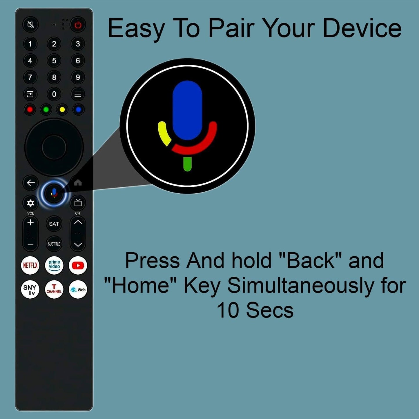 TCL Google TV Voice Remote For 55P6L