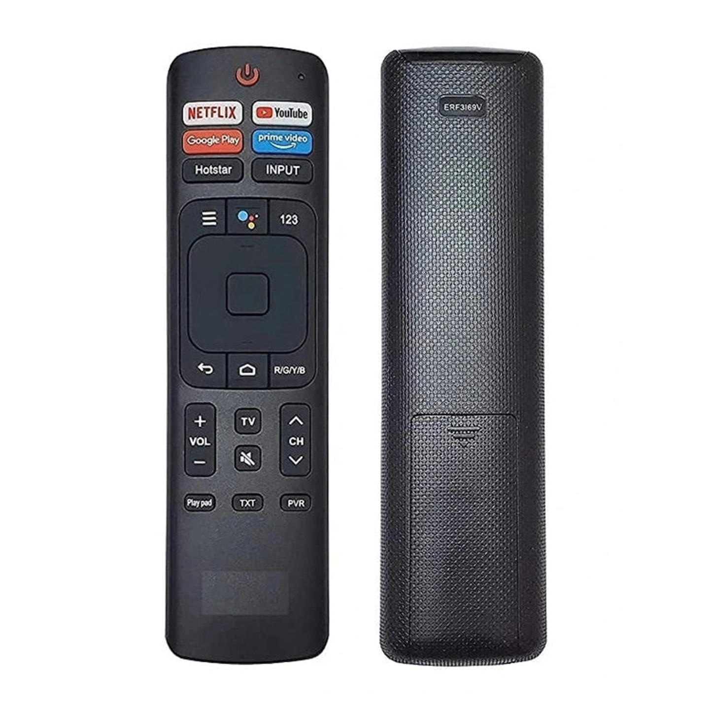 Vu Smart Android LED TV ERF3F69V Replacement Remote (Non-Voice)