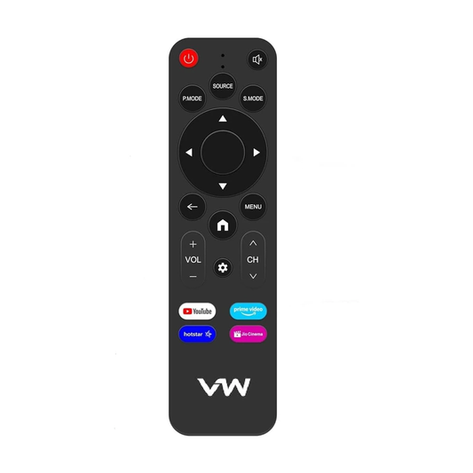 VW Smart LED TV VW32C3 Replacement Remote