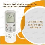 Ac Remote Control Compatible For Samsung (No-144) - Image 3