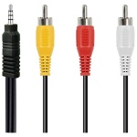 3.5mm 1/8 TRRS to 3 RCA Male Cable 3rca to AUX Cable Cord - Woniry Remotes - Image 2