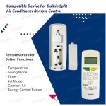 Daikin AC Remote Compatible For ARC470A26 (No.132B) - Woniry Remotes - Image 3