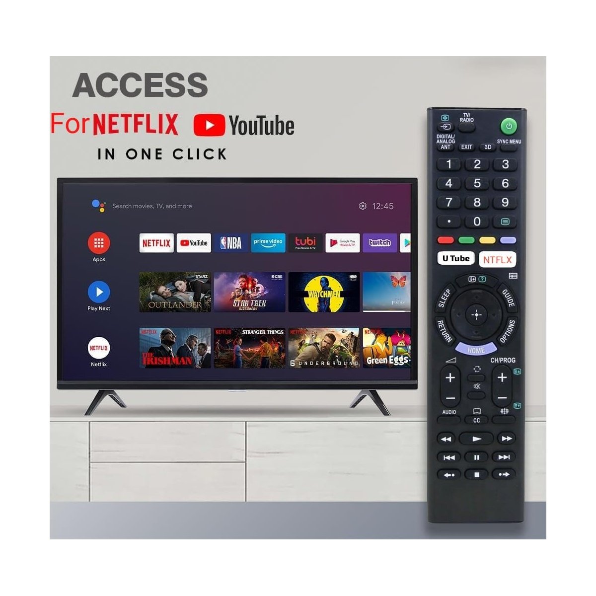 Remote Control Compatible For Sony Bravia Led Tv - Image 2