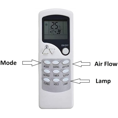 AC Remote No. 7B, Compatible/Replacement for Voltas/Llyod/Onida AC Remote Control - Woniry Remotes - Image 2
