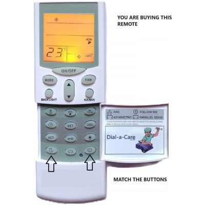 Remote for Hitachi Split AC with Backlight Lamp Remote Stand [ Hitachi 1.5 Ton AC Remote Original AC-68A ] - Woniry Remotes - Image 2