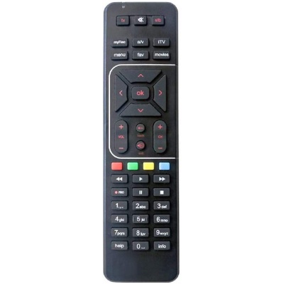 Setup Box Remote Compatible for Airtel SD and HD With Recording (Black) - Woniry Remotes