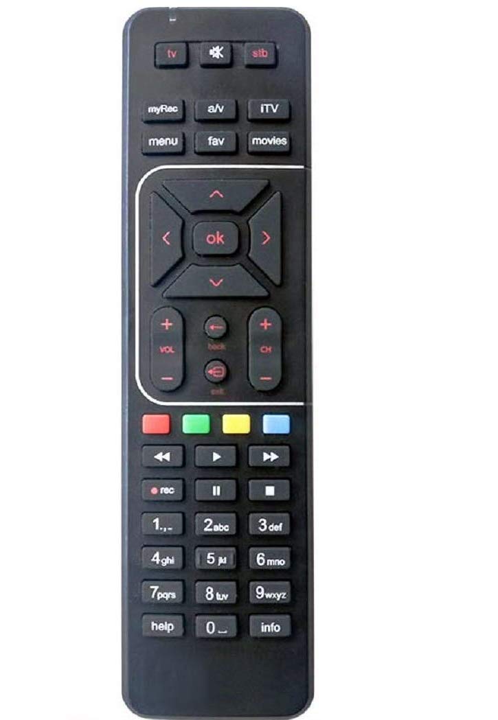 airtel Setup Box Remote Compatible for Airtel SD and HD With Recording (Black) - Woniry Remotes - Image 1