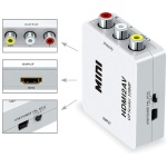 HDMI to RCA,HDMI to AV, 1080P HDMI to 3RCA Composite Video Audio Converter Adapter Media Streaming Device - Woniry Remotes - Image 2