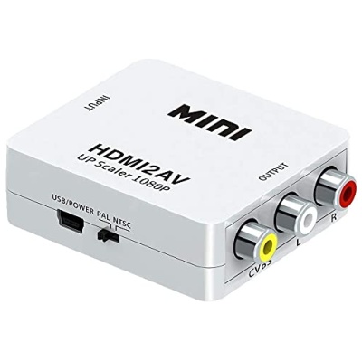 HDMI to RCA,HDMI to AV, 1080P HDMI to 3RCA Composite Video Audio Converter Adapter Media Streaming Device - Woniry Remotes