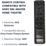 Home Theater Systems Remote SA-D10 SA-D100 SA-D40 D41 for Sony RM-ANU156 - Woniry Remotes - Image 4