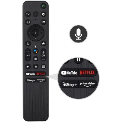 Remote For Sony Bravia TV With Google Assistant Function Support Compatible Model KD-55X80K
