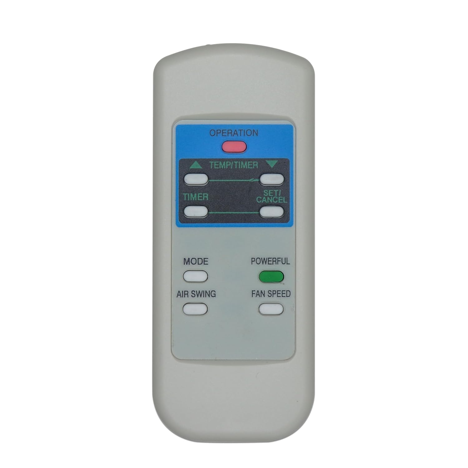 229 AC Remote No. 229 (No Backlight), Compatible/Replacement for Panasonic AC Remote - Woniry Remotes - Image 1
