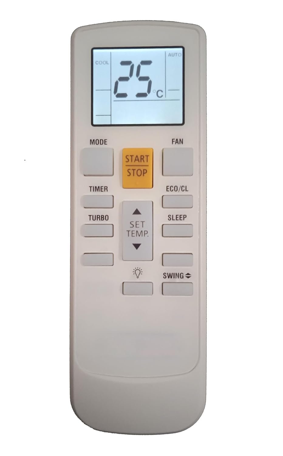 231b AC Remote No. 231b (No Backlight), Compatible/Replacement for Bluestar AC Remote - Image 1