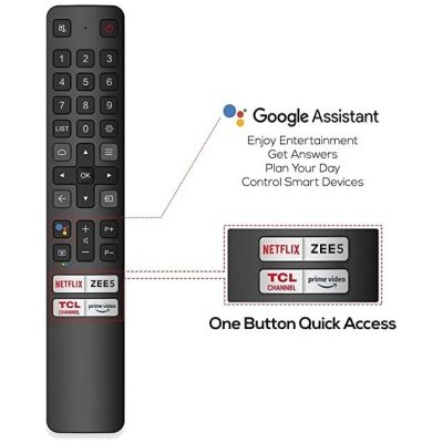 TCL Original  Android Smart LED TV Remote  with Google Assistance Function (Pairing Required) - Image 2