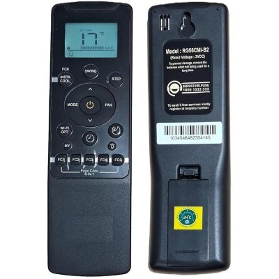 Carrier Split Ac Remote Compatible For RG56CMI-B2,CAI12ER3R34F0,CAI18ER3R34F0,CAI18ES5R34F1,CAI24ES3R34F1 and 6 in 1 Mode (with Display Light)