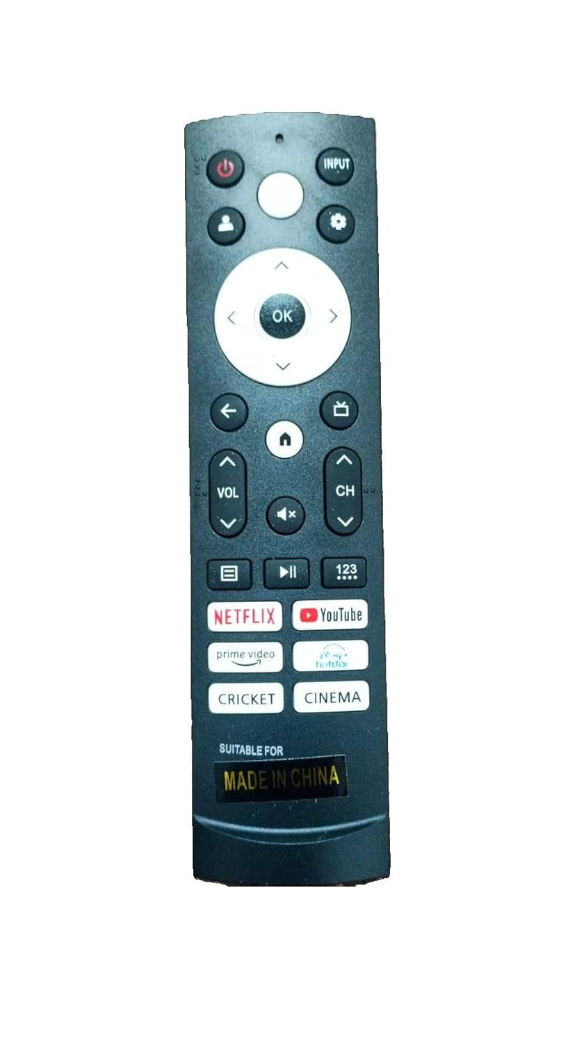 VU Vu GloLED Smart Android TV Remote Without Voice Function - Woniry Remotes - Image 1