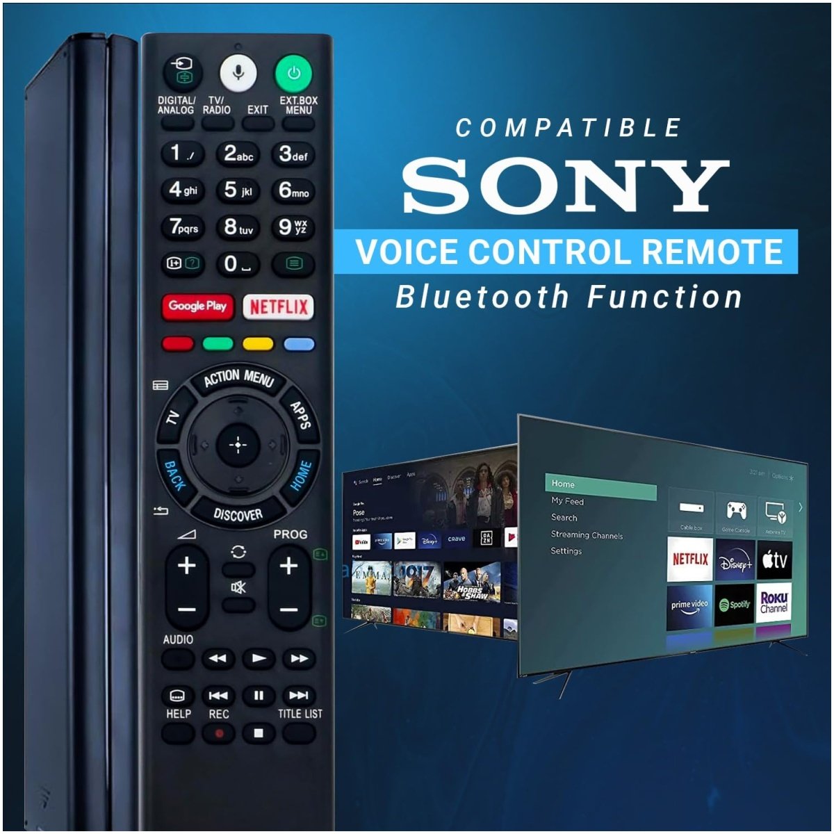 Remote Control Compatible for Sony Smart Android Bravia TV (Without Voice) - Image 2