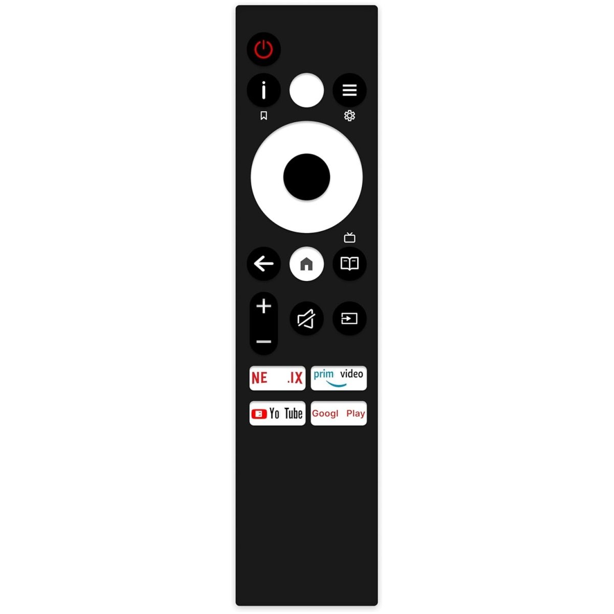 611TmCW9a9L._SL1500_ Remote For Kodak/Thomson/Haier/Llyod/Sansui And Infinix Android tv (No Voice) - Image 1
