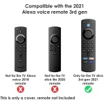Fire TV Stick Remote Control Silicone Cover (For 3rd Gen)(Glowing Blue) - Woniry Remotes - Image 3