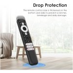 Silicone Cover for TCL902V Remote Control – Shockproof Protective Case with Lanyard for TCL iFFALCON Smart LED TV Remote (Black) - Image 2