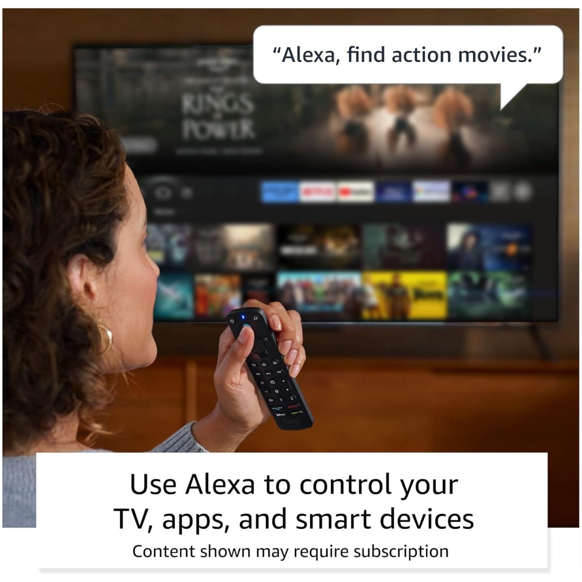 Amazon Alexa Voice Remote Pro, includes remote finder, TV controls, backlit buttons, requires compatible Fire TV device - Image 5