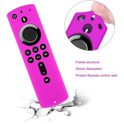 Silicone Remote Cover Case For Amazon Fire TV Stick Remote 2nd Gen(Purple) - Woniry Remotes - Image 4