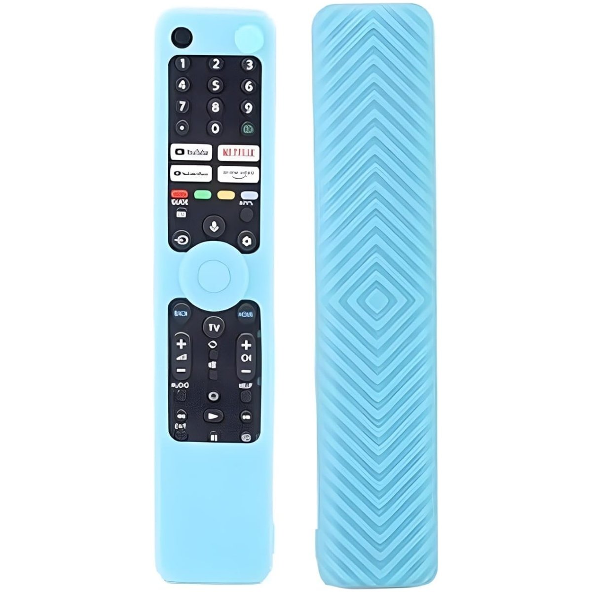 Silicone Protective Cover for Sony Smart TV Remote (Glowing Blue) - Image 1