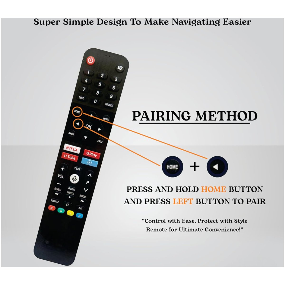 Remote Control For Nokia Smart Android Tv With Voice Control Function ( Pairing Must) - Image 2