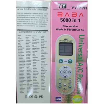 Universal AC Remote For Inverter/Non Inverter (Works In 2000 Brands)