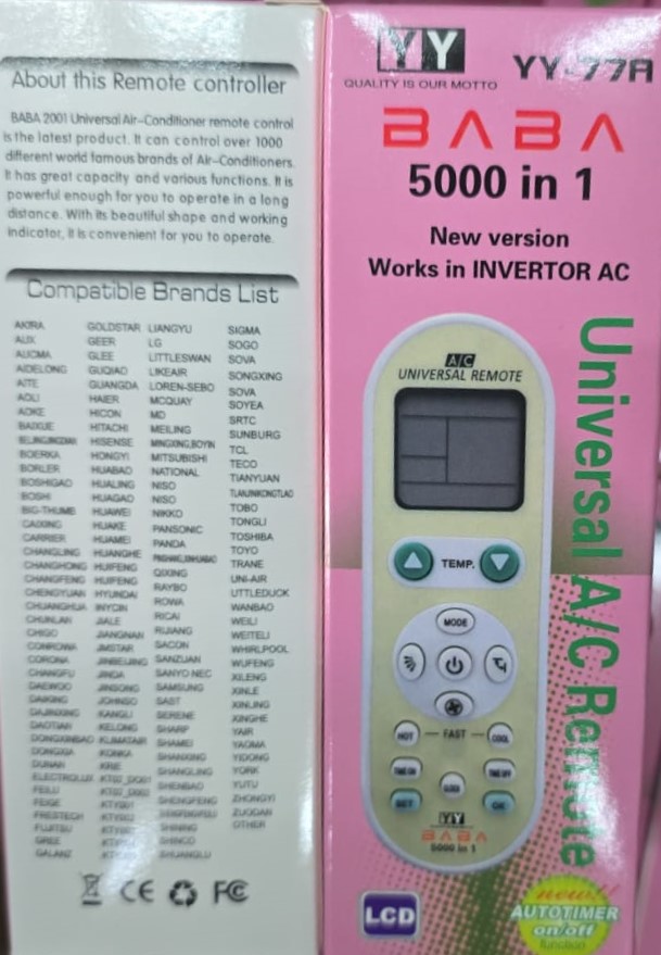 WhatsApp Image 2026-03-03 at 4.31.26 PM Universal AC Remote For Inverter/Non Inverter (Works In 2000 Brands) - Image 1